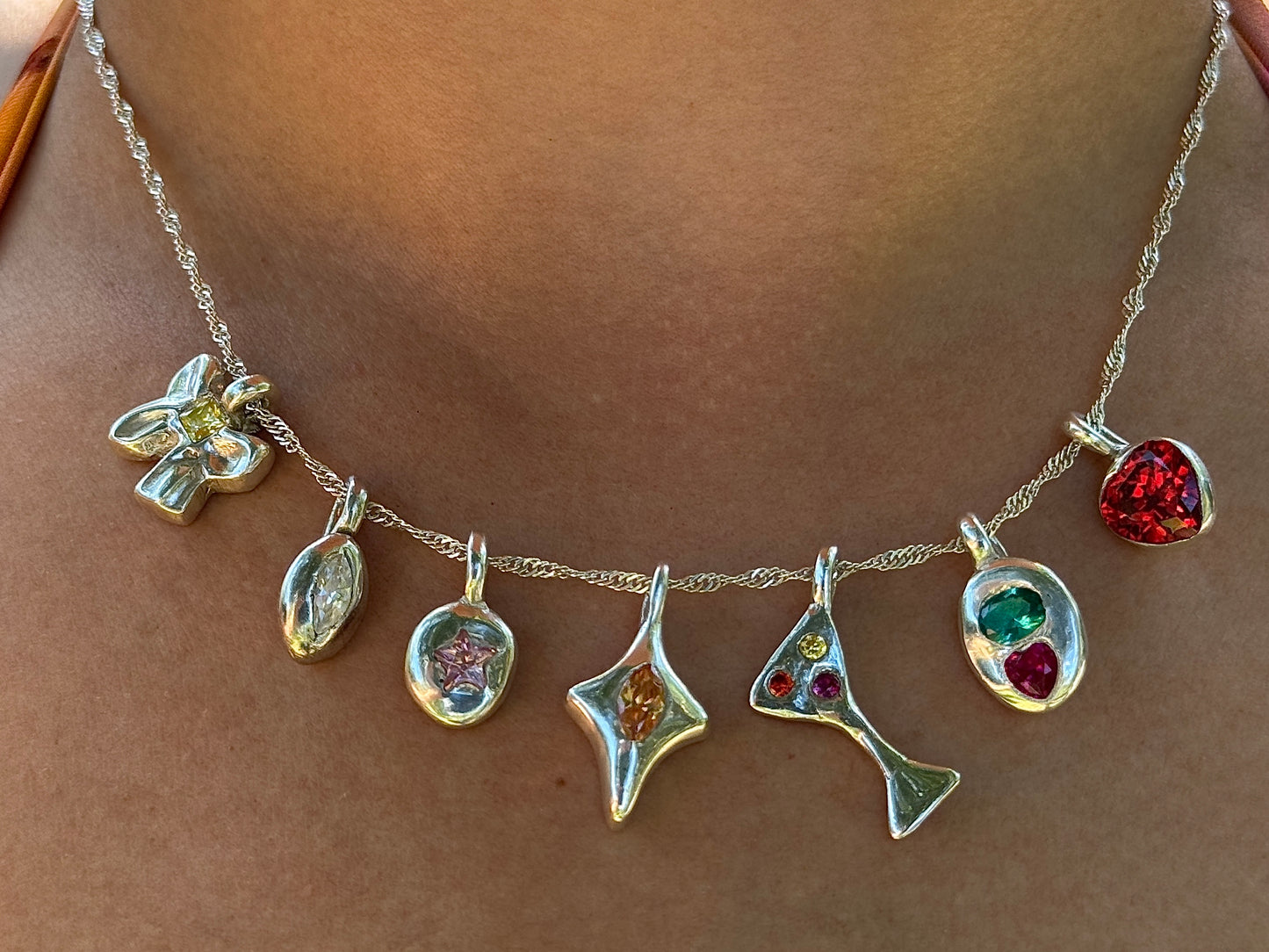 Bejewelled Pendant Necklace