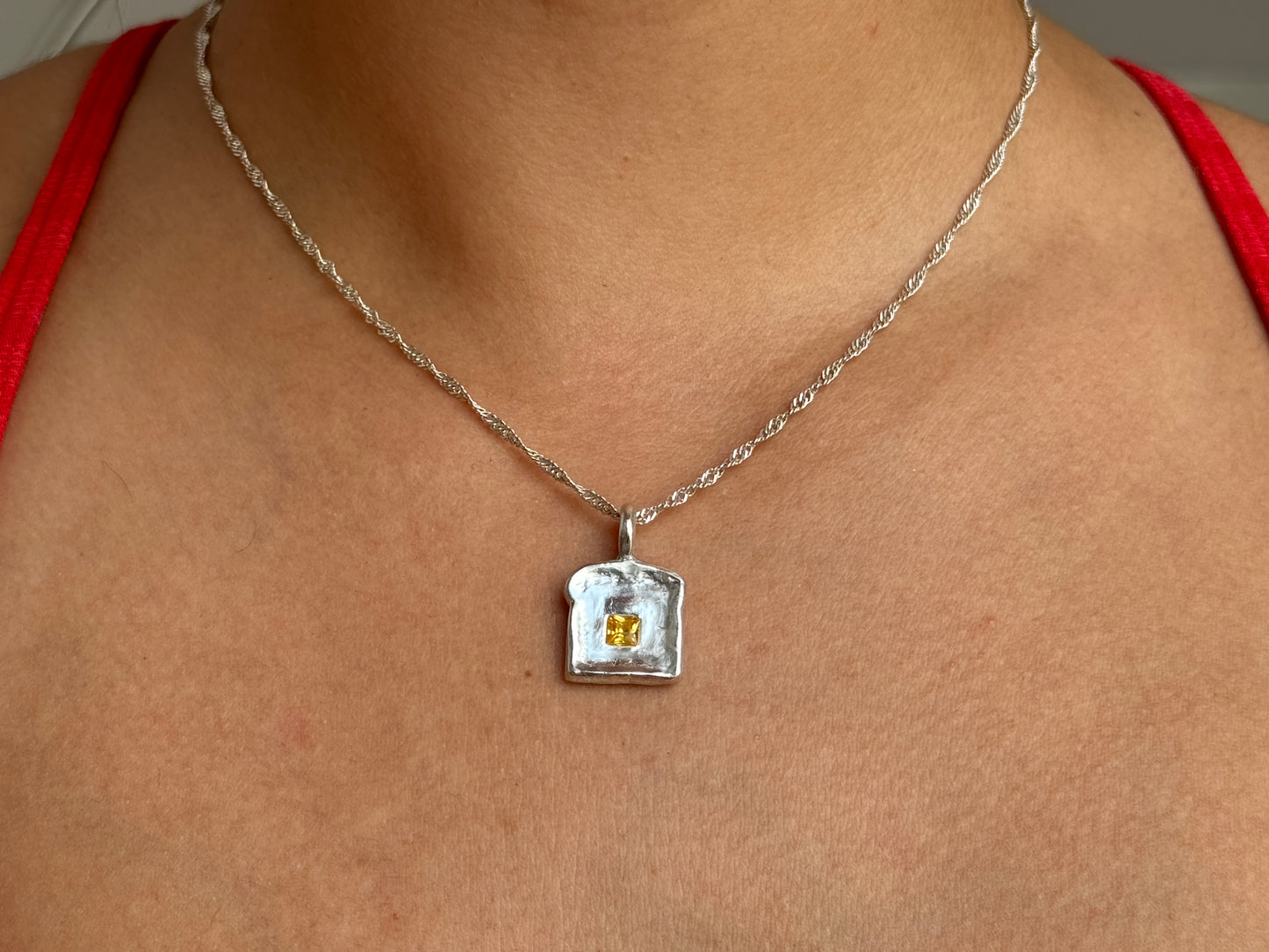 Butter Toast Pendant Necklace