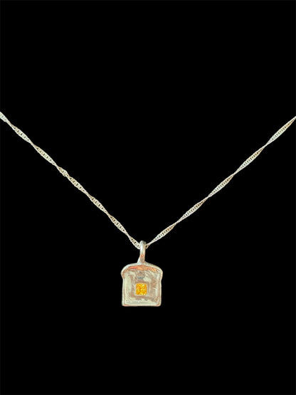 Butter Toast Pendant Necklace