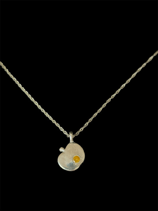 Golden Apple Pendant Necklace