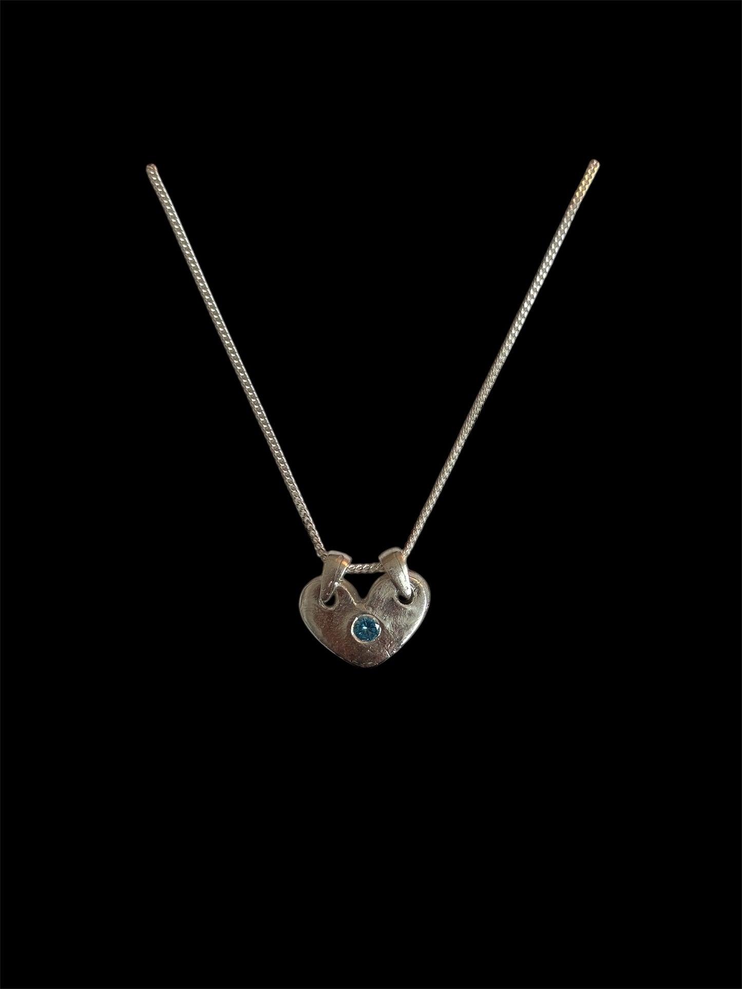 Azure Heart Necklace