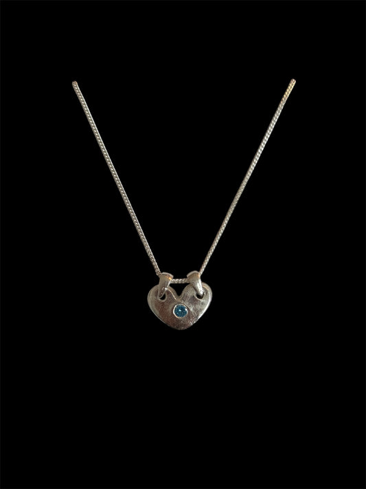 Azure Heart Necklace