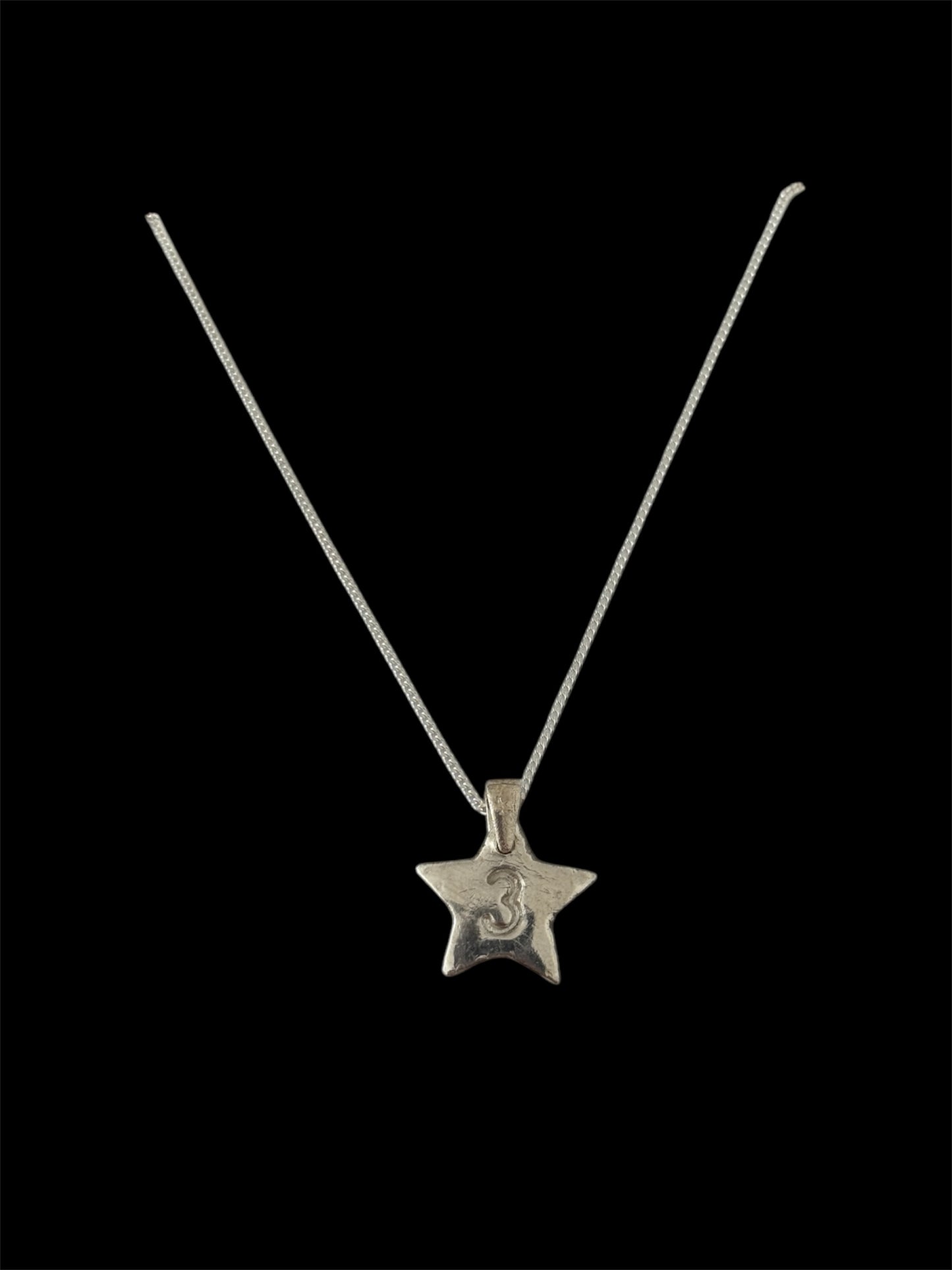 Number "3" Necklace